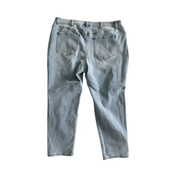 LANE BRYANT Mid Rise Boyfriend Fit Distressed Jeans Size 22 - Picture 7 of 10